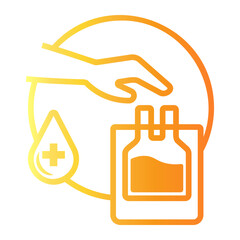 blood Line Gradient Icon