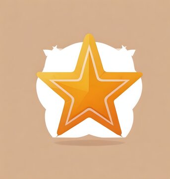 recommend clip art: Five stars customer product rating review flat icon for apps and websites