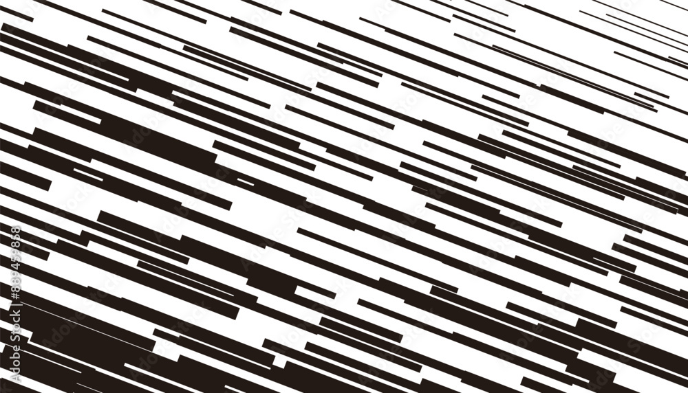 Poster fully editable vector element. black and white abstract diagonal lines pattern. glitch effect gradie