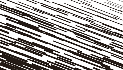 Fully editable vector element. Black and white abstract diagonal lines pattern. Glitch effect gradient. Vector Format Illustration 