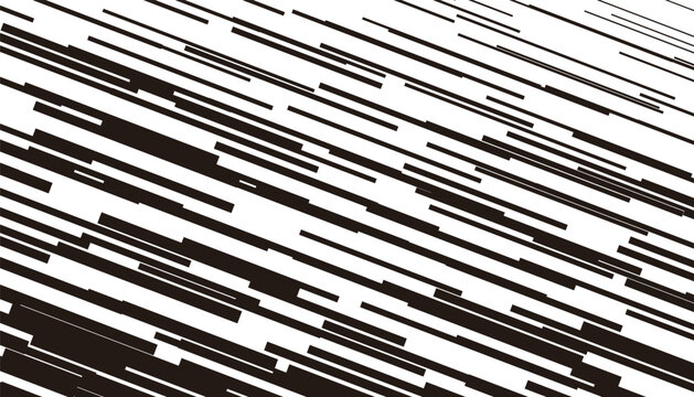 Fully editable vector element. Black and white abstract diagonal lines pattern. Glitch effect gradient. Vector Format Illustration 