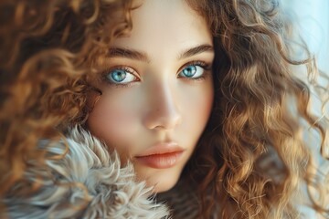 Fototapeta premium Fashion shot of a pretty teenager girl with beautiful smile