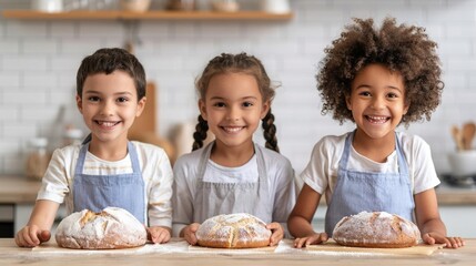 Baking adopted children family