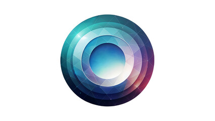 Colorful, round discs with swirling rainbow patterns