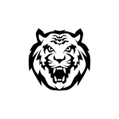 The tiger icon is black on a white background.