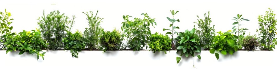 Fototapeta premium Abstract Tropical Climbing Plants on White Background. AI-Generated 4K HD Wallpaper. Exotic Greenery and Lush Foliage.