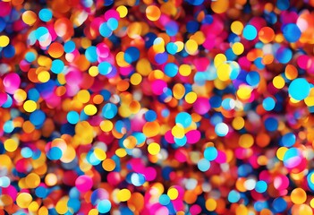 Bokeh Colorful Celebration Confetti Carnival Color Background