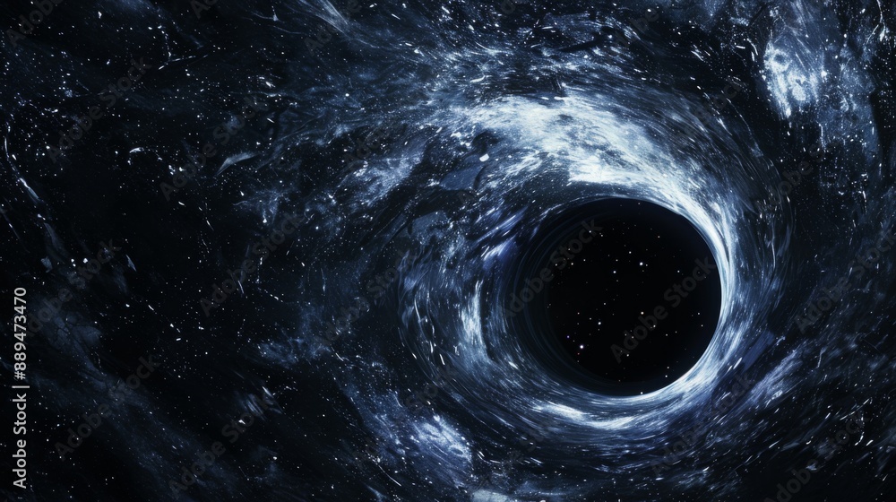 Wall mural realistic isolated black hole in space background for template decoration and wallpaper covering. co