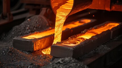 Copper casting process in a smelting plant