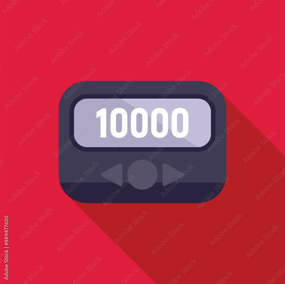 Poster electronic counter with the number 10000, showing success in reaching a target