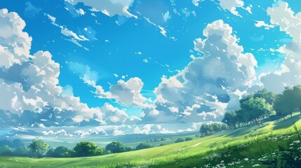 Obraz premium blue sky , white clouds , sky and clouds , beautiful sky