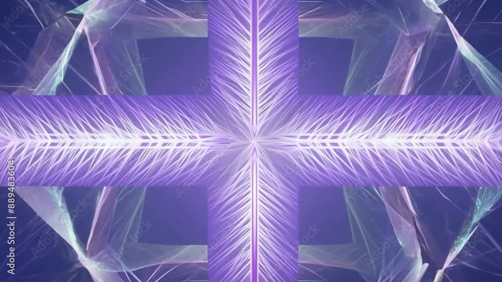Poster mesmerizing kaleidoscopic patterns with vibrant colors, geometric shapes, and smooth animations. per