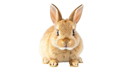 Obraz premium a rabbit full body shot, looking forward, standing on grass, transparent, cut out