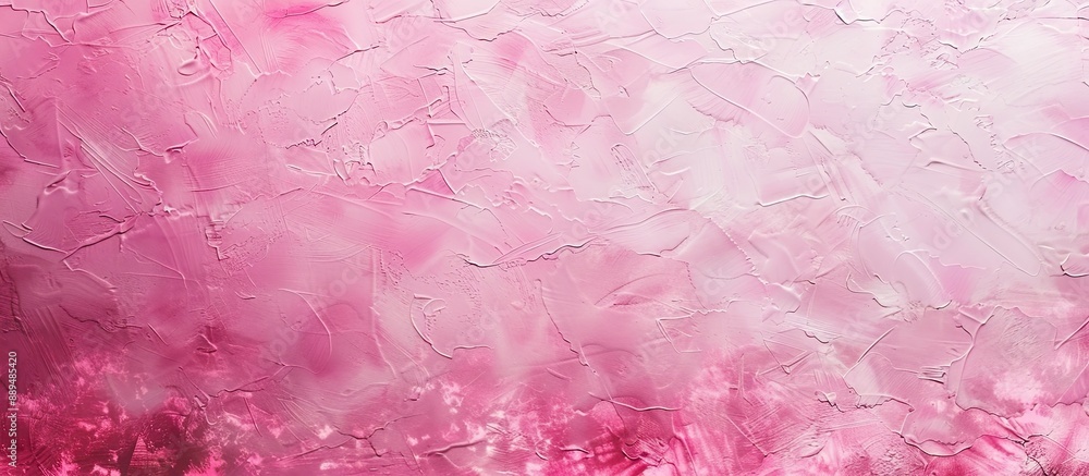 Poster textured background in a gradient rose pink color with copy space image.