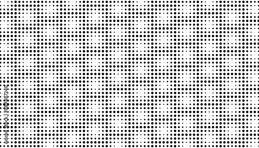 Poster fully editable vector element. black and white seamless halftone pattern. vector format illustration