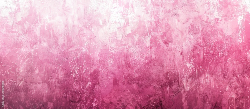 Poster textured background in a gradient rose pink color with copy space image.