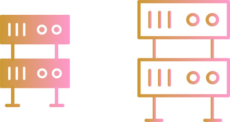 Linked Road Sign Vector Icon