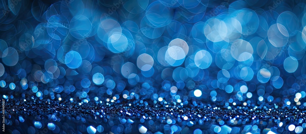 Poster soft focus image with blue sparkles in the background, perfect for copy space image.