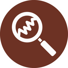 Diagnostic Glyph Brown Circle Icon