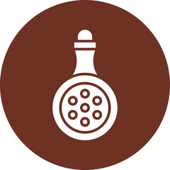 Potion Glyph Brown Circle Icon