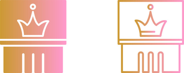 Crown Exhibit Vector Icon