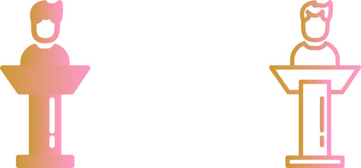 Elected Candidate Vector Icon