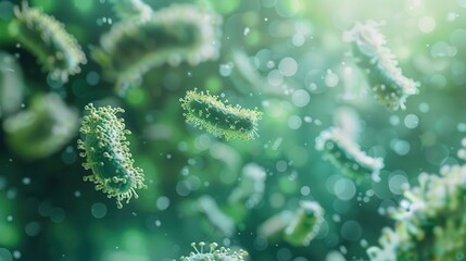 Fototapeta premium the role of the human microbiome in health and disease
