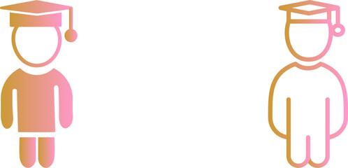 Student Standing Vector Icon