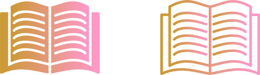 Textbook Vector Icon