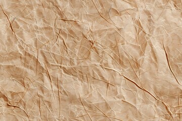 Obraz premium A close-up shot of a crumpled piece of parchment paper, showcasing its texture and folds.