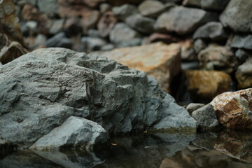 close up of a rock DOF
