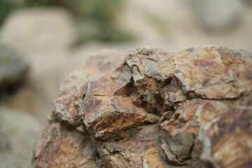 close up of a rock high depth of field
