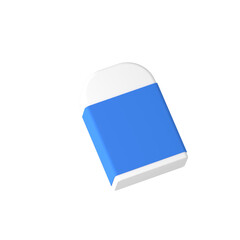 Back to School 3D Icon , Eraser