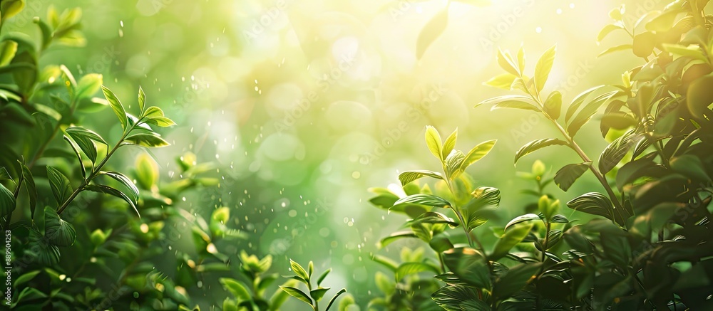 Aufkleber scenic nature background with abstract elements, ideal for copy space image.
