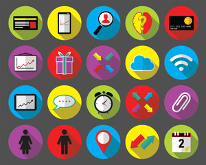 busines icon set websites ui finance start up vector symbols, icon business , icon set vector illustration	