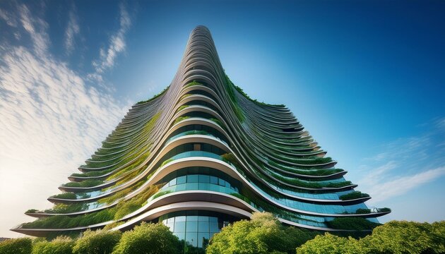 Un edificio inspirada en la naturaleza.