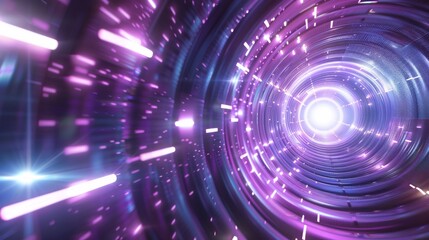 Obraz premium Spiral circle hole modern vibrant color style flow style background wallpaper AI generated image