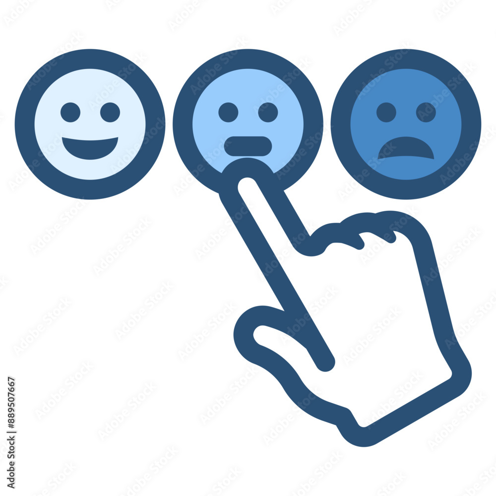 Sticker choose emoji emoticon for reaction icon