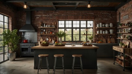 Industrial Loft Kitchen