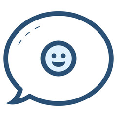 happy emoji expression chat icon