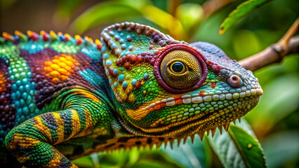 Fototapeta premium Chameleon is Masters of Camouflage