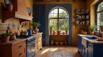 Mediterranean Inspired Kitchen