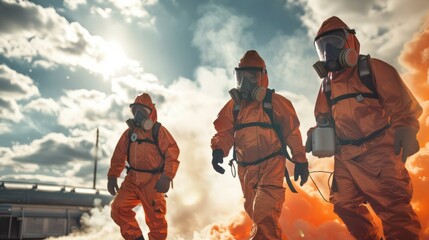 Emergency response teams practice drills to prepare for potential disasters and emergencies. Concept Emergency Response, Disaster Preparedness, Practice Drills, Safety Training, Crisis Management