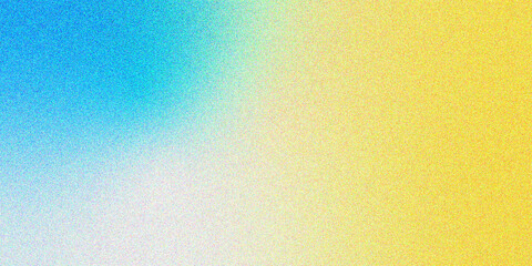 Grainy blue yellow gradient background design element copy space