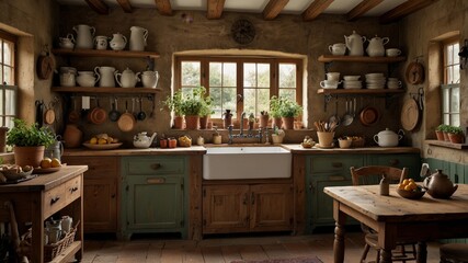 Rustic Country Kitchen
