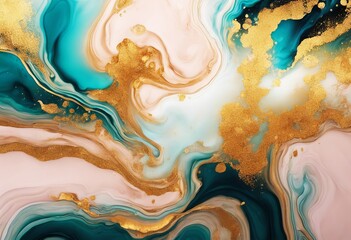 gold alcohol illustration abstract design liquid fluid art painting paths ink