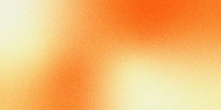 Grainy orange gradient background, noise texture banner design with copy space, 80s 90s style retro backdrop header image