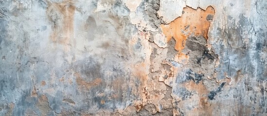 Fototapeta premium Grunge background for design with gray decorative plaster or concrete texture, ideal for a copy space image.