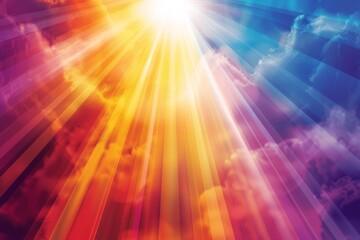 Fototapeta premium Abstract Rainbow Background Wallpaper Backdrop Generative Illustration