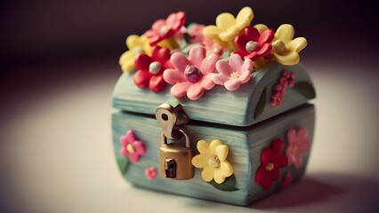 Little box with flowers